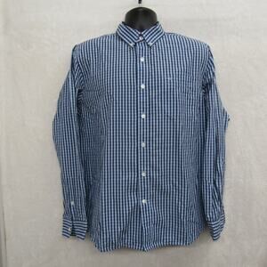 Dockers Blue Shirt Mens Large Long Sleeve Button Formal Casual Preppy